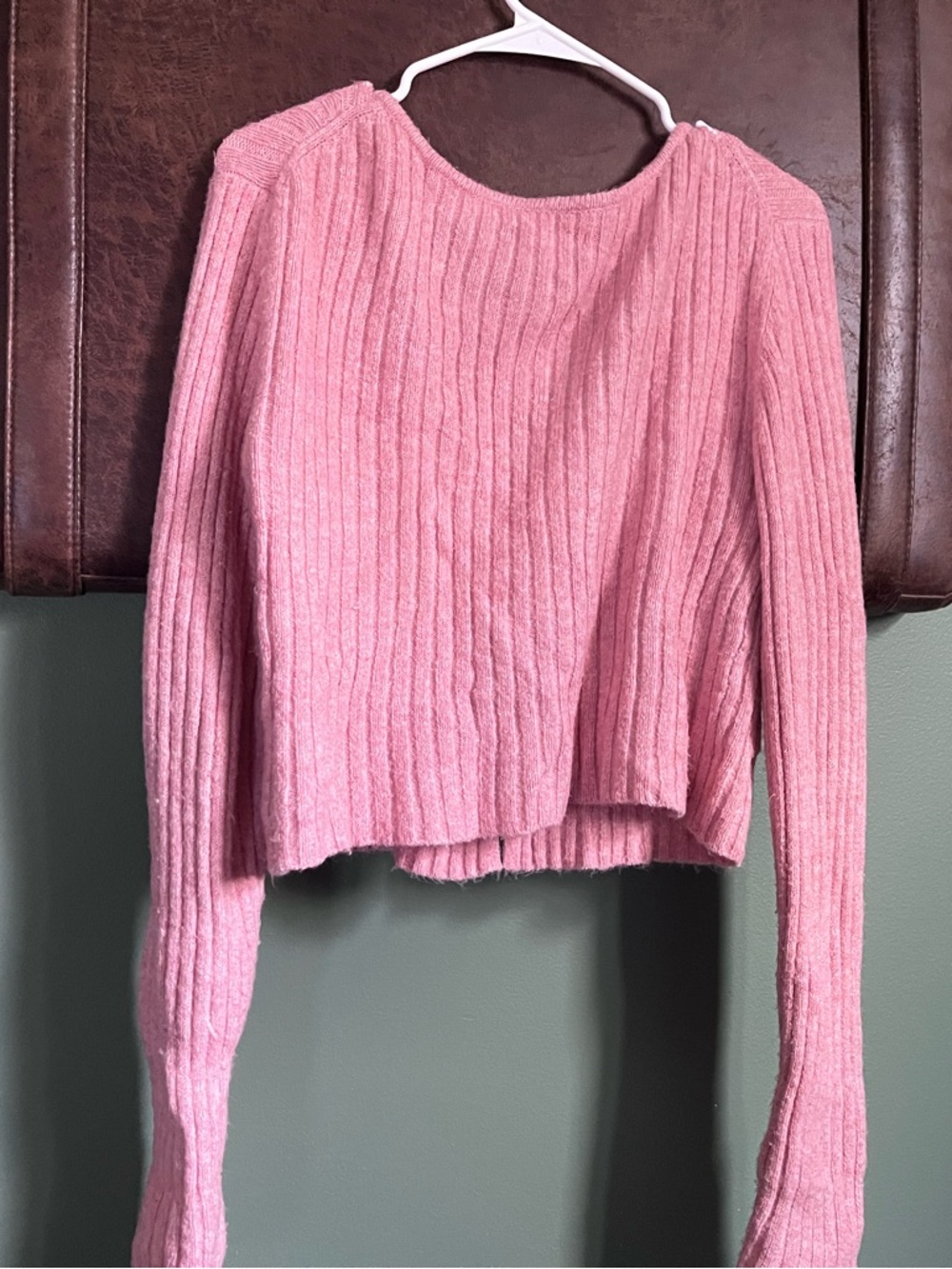 American Eagle Ribbed Button Cardigan - Picture 4 of 5